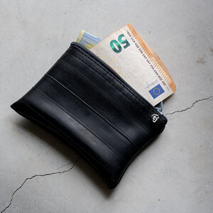 Upcycling Geldbörse aus Fahrradschlauch „Löss“ - tjuub