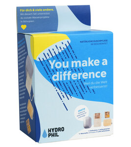 You make a difference - Duschpflege-Set - HYDROPHIL