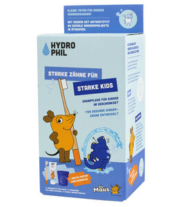 Kinder-Zahnpflege Geschenkset mit der Maus, 100% plastikfrei - HYDROPHIL