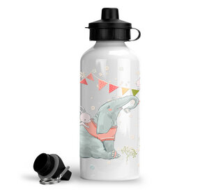 Trinkflasche Wasserflasche Elefant Hase Kinder Junge Mädchen für KiTa Schule - wolga-kreativ
