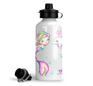Trinkflasche Wasserflasche Nymphe Kinder Junge Mädchen für Kindergarten Schule - wolga-kreativ