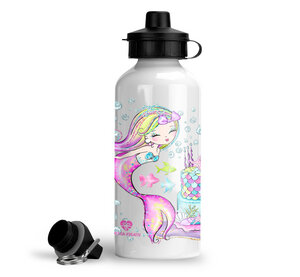 Trinkflasche Wasserflasche Meerjungfrau Kinder Junge Mädchen für KiTa Schule - wolga-kreativ