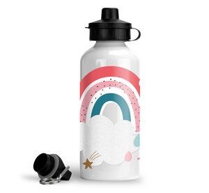 Trinkflasche Wasserflasche Kinder Junge Mädchen Regenbogen für KiTa Schule - wolga-kreativ