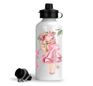 Trinkflasche Wasserflasche Mädchen blond Kinder Junge Mädchen für KiTa Schule - wolga-kreativ