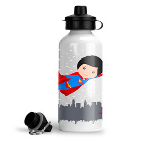Trinkflasche Wasserflasche Held Kinder Junge Mädchen für Kindergarten Schule - wolga-kreativ