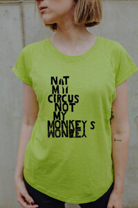 not my circus not my monkeys Frauen Raglan T-Shirt aus Biobaumwolle ILI4 - ilovemixtapes