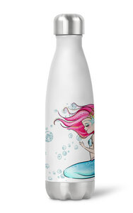 Thermoflasche Trinkflasche Motiv Meerjungfrau für Kinder KiTa Schule - wolga-kreativ