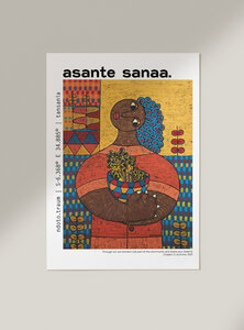 Poster "Black Flowers" von Evarist Chikawe - Asante Sanaa