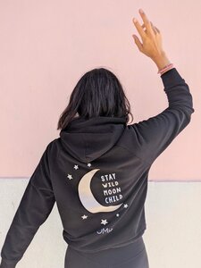 Cropped Hoodie | STAY WILD MOON CHILD - OMlala