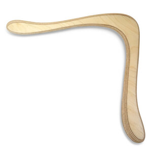 Sportlicher Allround Bumerang aus Holz - Alpha b natur - LAMEY bumerang