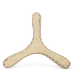 Leichter Bumerang aus Holz für Kinder und AnfängerIn DVERG natur eingeölt - LAMEY bumerang