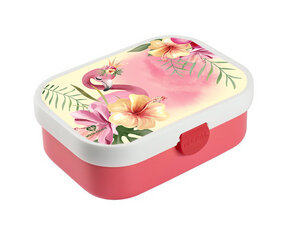 Brotdose Bento Lunchbox Flamingo mit Krone für Kinder Mädchen Junge rosa - wolga-kreativ