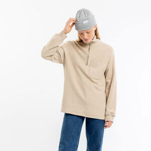 Half-Zip Sweatshirt aus Bio-Baumwolle - Rotholz