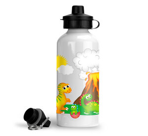 Trinkflasche Wasserflasche für KiTa Schule Motiv Dinosaurier Kinder Junge Mädchen - wolga-kreativ
