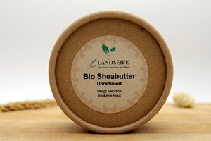 Bio Sheabutter unraffiniert - die natürlichste Hautpflege - Landseife