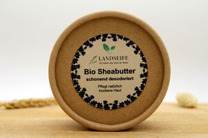 Bio Sheabutter schonend desodoriert - die natürliche Hautpflege ohne Geruch - Landseife
