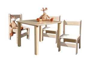 Kindersitzgruppe - Tisch und 3 Stühle - Die Schreiner Christoph Siegel