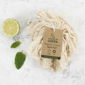 Organic Cotton Bath Puff aus Bio-Baumwolle - A Slice of Green
