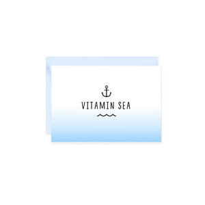 Mini-Grußkarte Vitamin Sea - Bow & Hummingbird