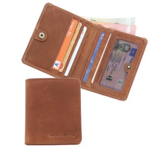 Flache RFID-Brieftasche aus Vintage-Öko-Leder - Fox - MoreThanHip