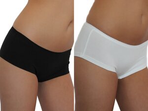 4 er Pack Mix Damen Panty Slip Bio-Baumwolle Pants Hotpants "ALBERO NATUR" - Albero Natur