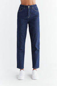 EVERMIND - Damen Mom Fit Jeans aus Bio-Baumwolle WN1009 - Evermind