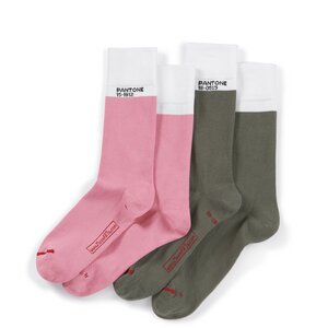 Bunte Socken, 2er Pack Bio Baumwolle - Pantone