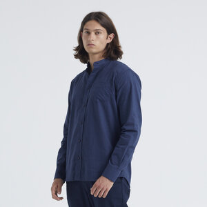 Hemd - The organic linen shirt Bruce Mandarin - mit Leinen - By Garment Makers