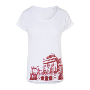 Damenshirt "Opernhaus", T-Shirt bedruckt, Frauen, festlich leger - Spangeltangel