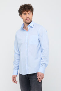 Herren Classic Business Hemd aus Bio-Baumwolle schwarz weiss blau beige - Bruno Barella