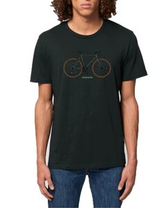 YTWOO Unisex T-Shirt Rennrad grün französischem Schriftzug Bicyclette - YTWOO