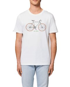 YTWOO Unisex T-Shirt Rennrad grün französischem Schriftzug Bicyclette - YTWOO