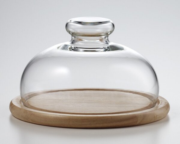 Käseglocke mit Glasteller Trendglas Jena Servieren Höhe 11 cm formschön