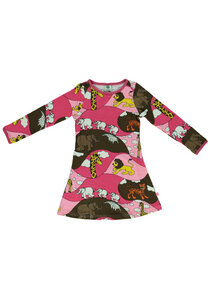 Jerseykleid "mit Zoo" pink - Smafolk