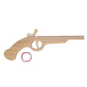 Holzpistole Piraten | Holzspielzeug Revolver aus Holz - Mitienda Shop