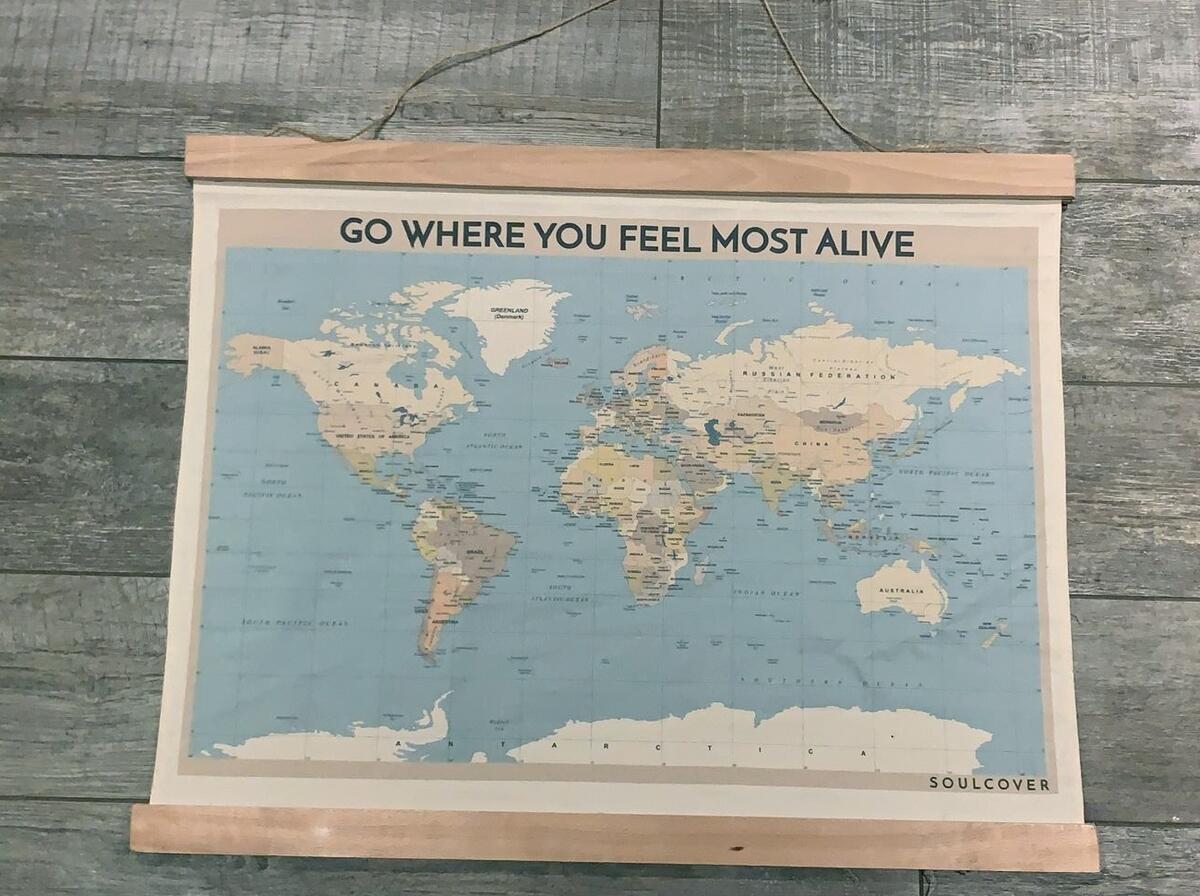 Soulcover - Wandteppich Weltkarte aus Bio-Baumwolle | Avocadostore