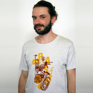 T-Shirt Brass, Bio-Baumwolle, Herren, Blasinstrumente - Spangeltangel