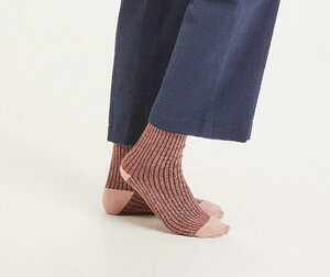 Socken - HONEY Lurex Gliter Rib Socks - aus Bio Baumwolle & recyceltem Polyester - KnowledgeCotton Apparel