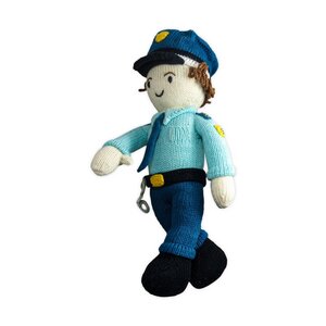 Bio Puppe Polizist “Oscar” (30 cm) aus Fairem Handel - Chill n Feel