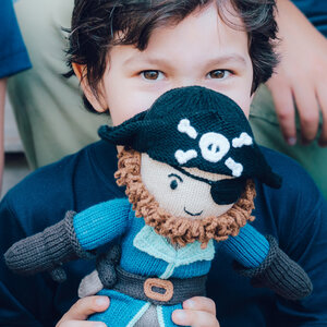 Bio Puppe Pirat Sam (30cm) aus Fairem Handel - Chill n Feel