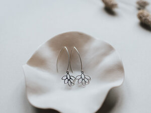 Ohrhänger 'Blütenblätter' 925 Silber / vergoldet - lille mus