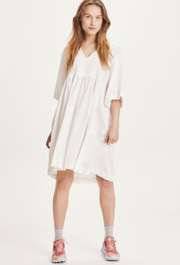 Midi Kleid - HEATHER cotton crepe A-shape dress - aus Bio-Baumwolle - KnowledgeCotton Apparel