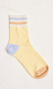 Gerippte Socken - DIANE colorblock rib socks - KnowledgeCotton Apparel