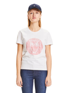Damen T-Shirt Owl Line - KnowledgeCotton Apparel