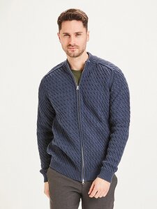 FIELD cardigan cable knit - KnowledgeCotton Apparel