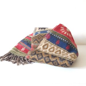 HH „ZigZag Ornament“ Schal/Decke handgewebt MADE IN NEPAL - Himal Hemp