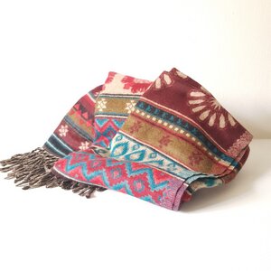 HH „ZigZag Ornament“ Schal/Decke handgewebt MADE IN NEPAL - Himal Hemp