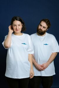 DINO HAUBY Unisex Oversize T-Shirt Weiss (Künstler-Le) - kreuzueber