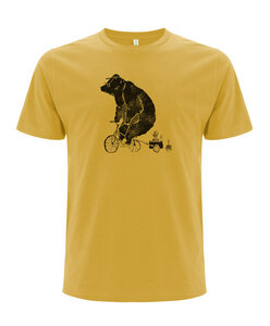 Herren T-Shirt Halfbird Bär auf Rad aus 100% Biobaumwolle - ilovemixtapes