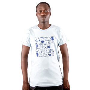 Herren Print T-Shirt aus Bio-Baumwolle JIKONI. Handmade in Kenya - Kipepeo-Clothing